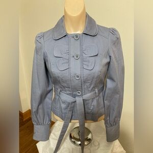 Women's Vintage Blue Jacket with Bow Details
Item# TSjkt12